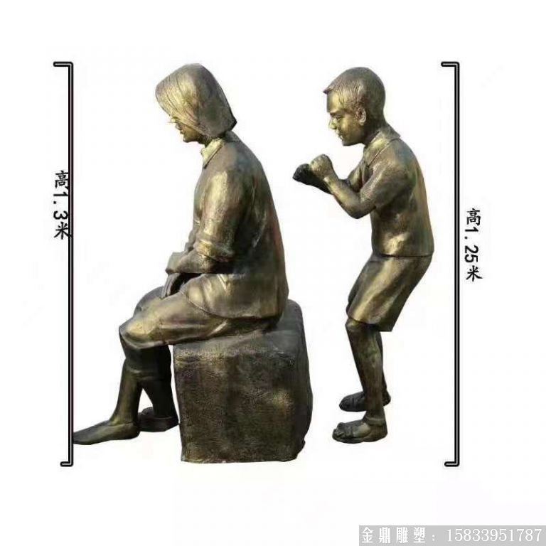 孝文化人物銅雕塑 景觀銅雕塑 廣場人物銅雕
